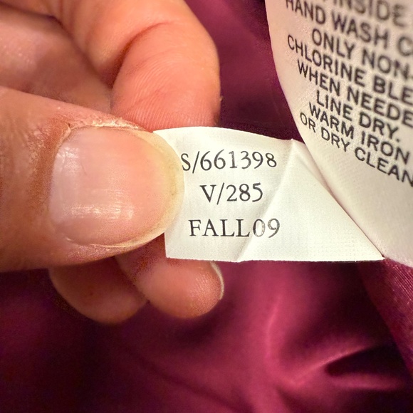 Banana Republic Women's Chiffon Burgundy Dress, Party, Wedding Guest, NWT Sz 14 - Picture 11 of 12